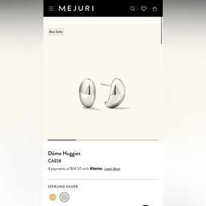 Mejuri Silver Earrings